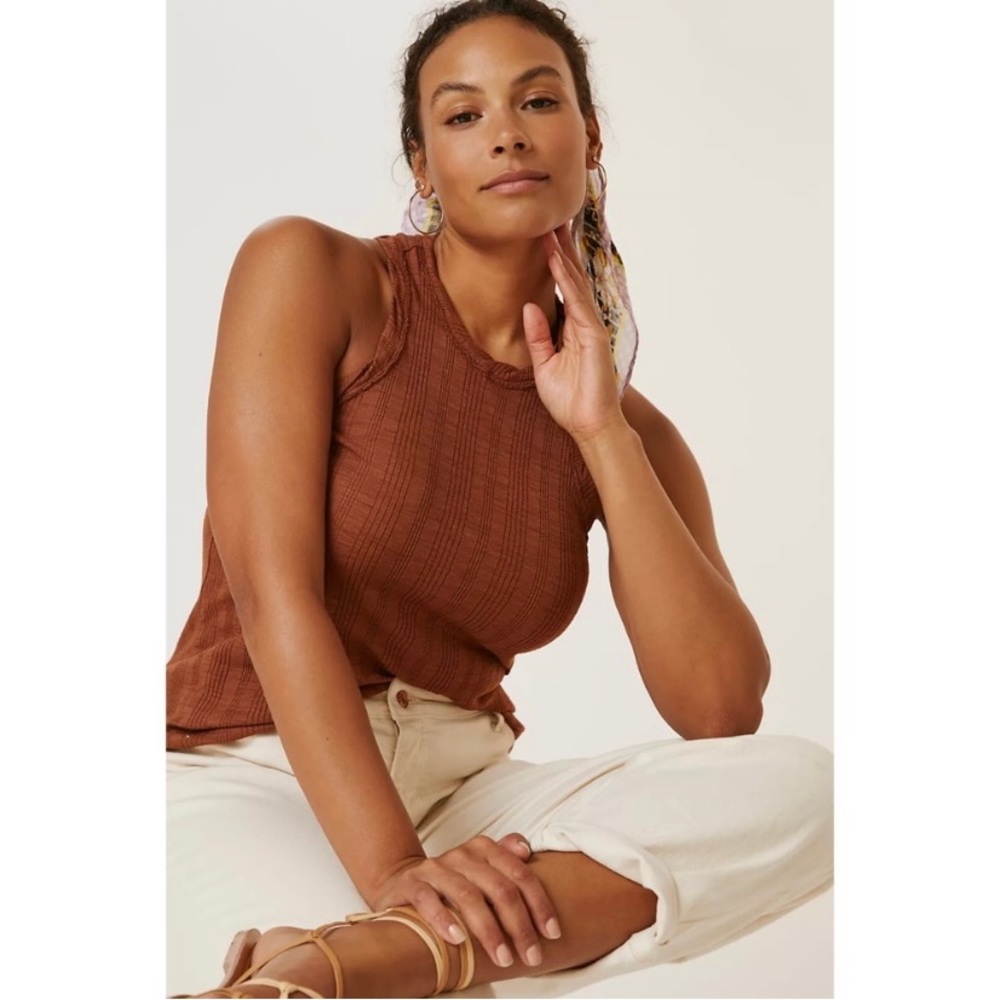 Pilcro Ribbed Tank